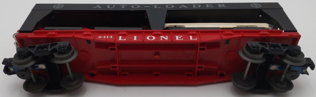 Lionel 6414 Vintage O Gauge Postwar Evans Autoloader with 4 Automobiles VG