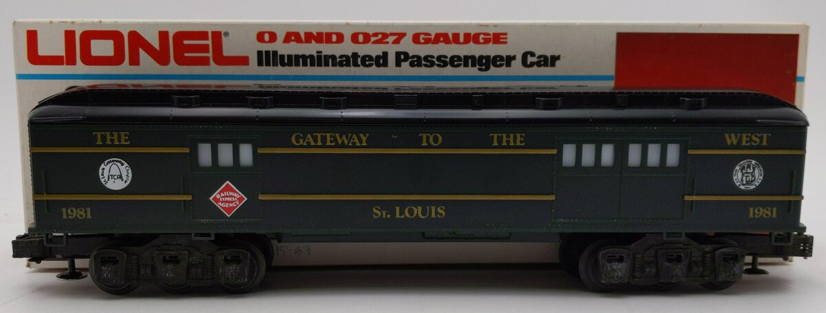 Lionel 6-0511 O Gauge TCA 1981 The Gateway To The West "St. Louis" Baggage Car EX/Box