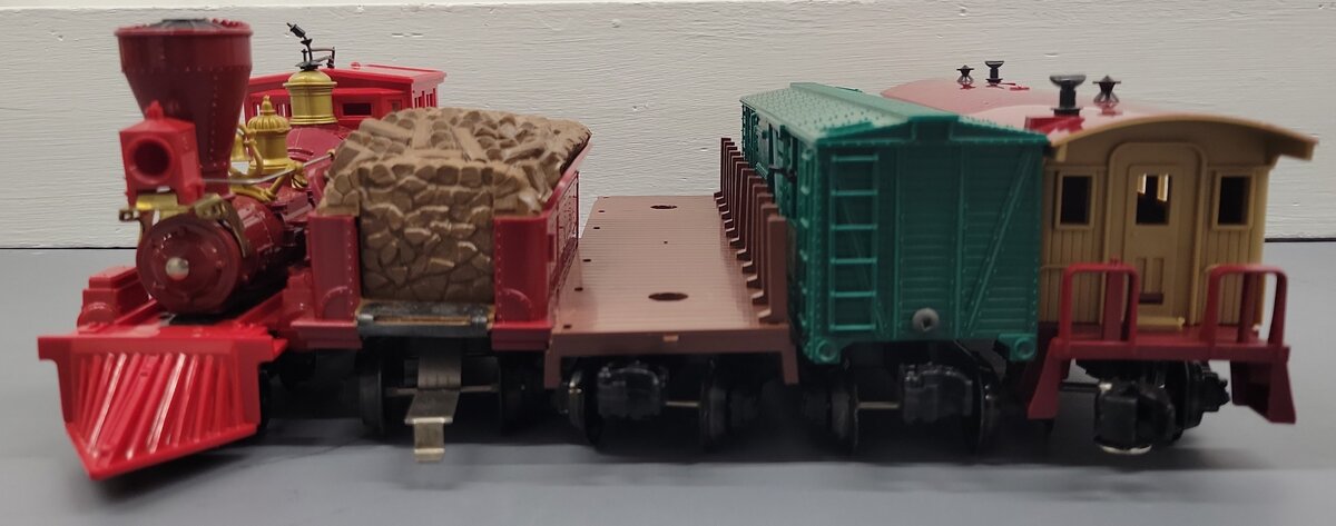 Lionel 6-1053 O Gauge James Gang 4-4-0 Steam Locomotive Set VG/Box