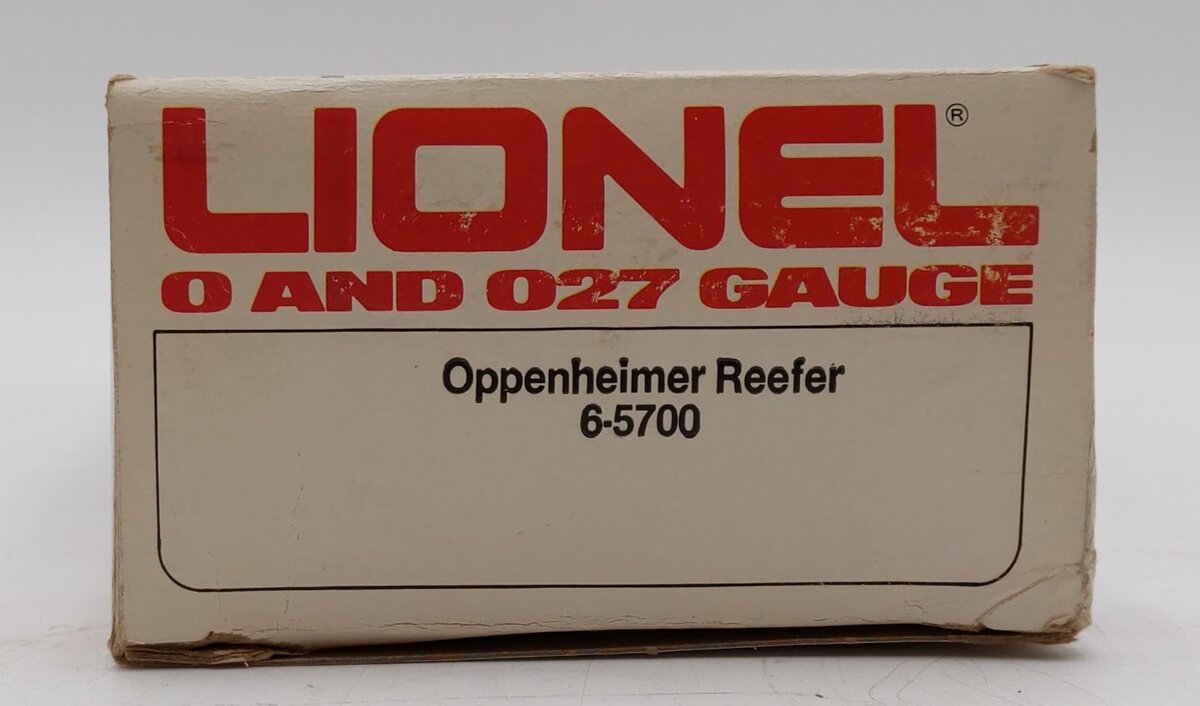 Lionel 6-5700 O Gauge Oppenheimer Woodside Reefer LN/Box