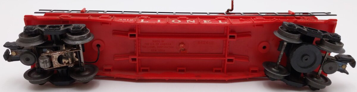 Lionel 3512 Vintage O Fire Ladder Car with Ladder EX