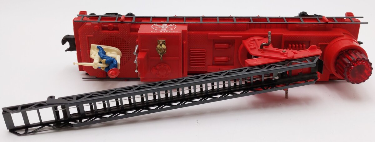 Lionel 3512 Vintage O Fire Ladder Car with Ladder EX
