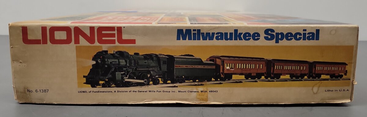 Lionel 6-1387 O Gauge Milwaukee Road Passenger Train Set VG/Box