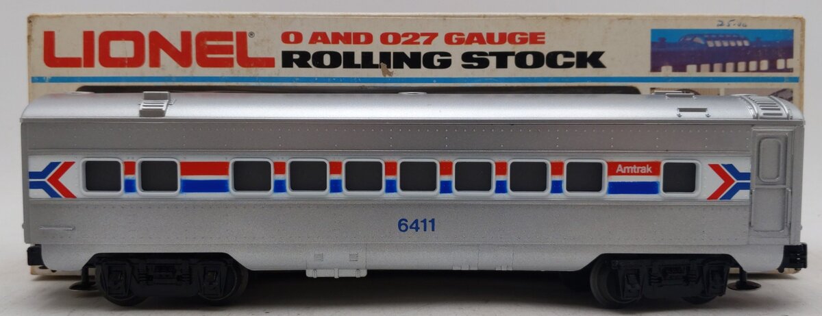 Lionel 6-6411 O Gauge Amtrak Illuminated Passenger Car #6411 EX/Box