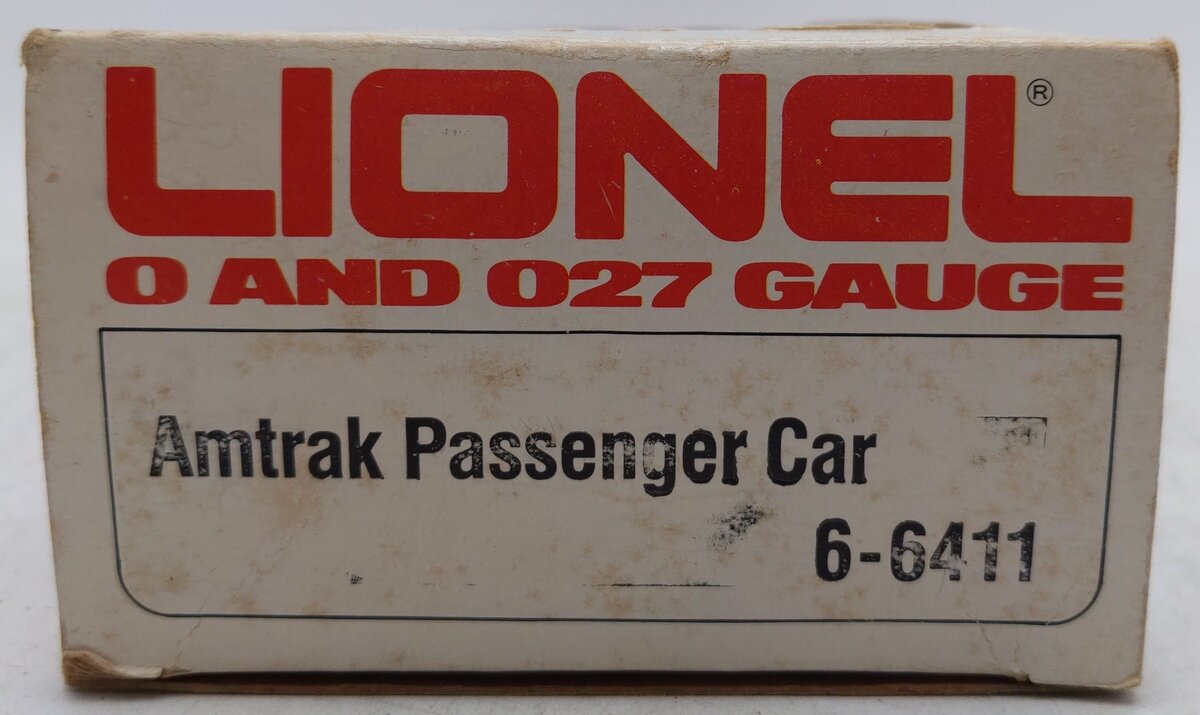 Lionel 6-6411 O Gauge Amtrak Illuminated Passenger Car #6411 EX/Box