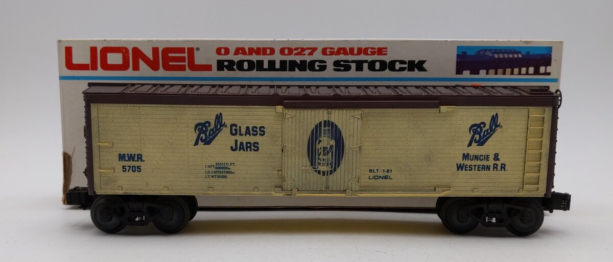 Lionel 6-5705 O Gauge Ball Glass Jars Woodside Reefer LN/Box