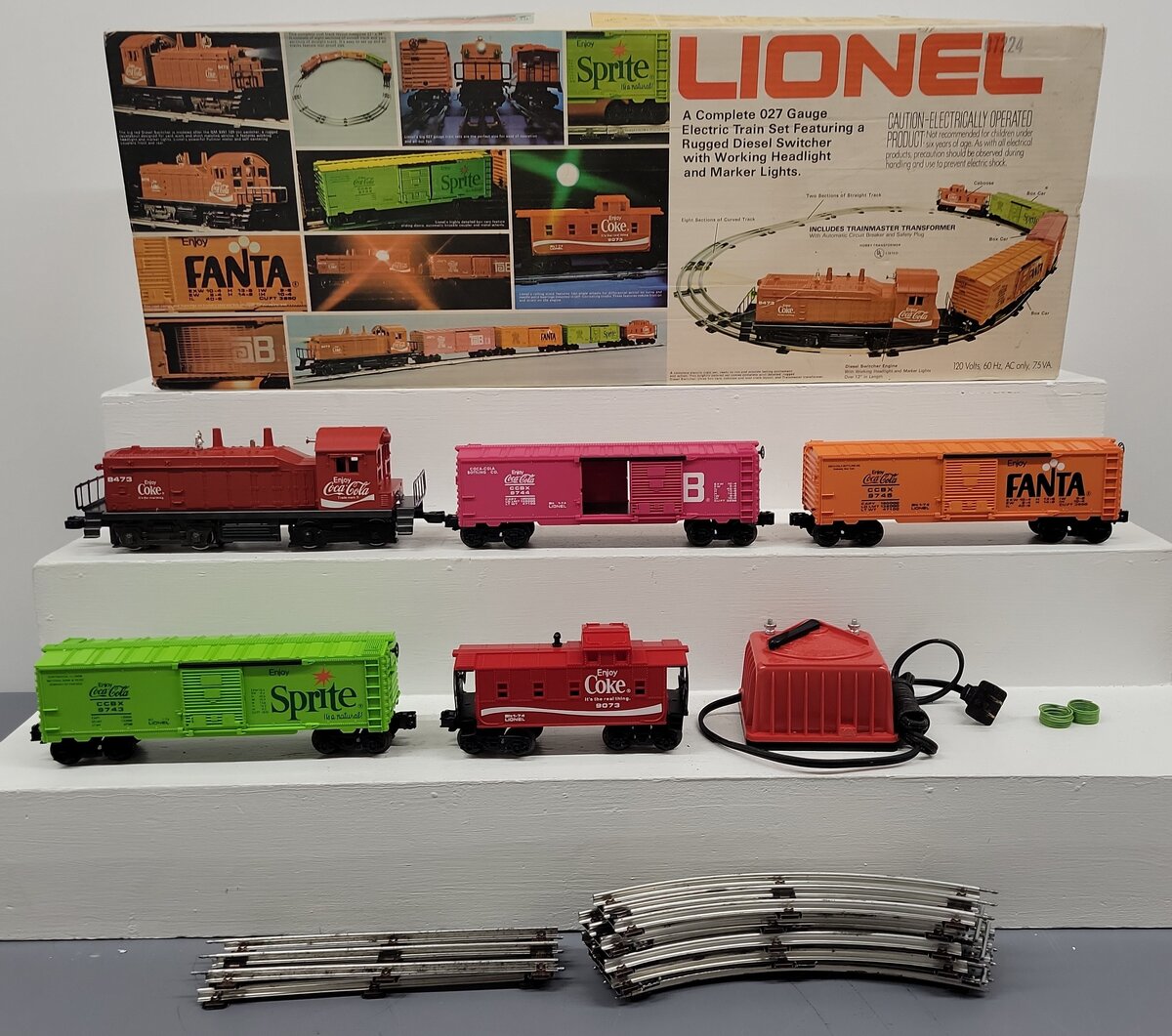 Lionel 6-1463 O Gauge Coca-Cola Diesel Freight Train Set EX/Box