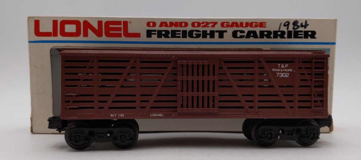 Lionel 6-7302 O Gauge Texas & Pacific Small Stock Car LN/Box