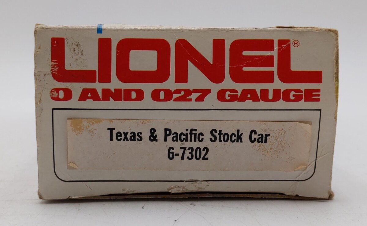 Lionel 6-7302 O Gauge Texas & Pacific Small Stock Car LN/Box