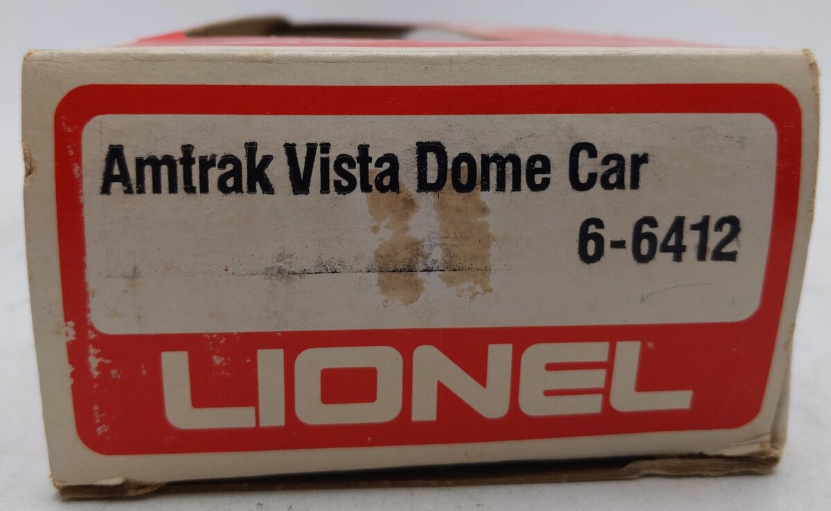 Lionel 6-6412 O Gauge Amtrak Vista Dome Passenger Car VG/Box