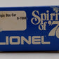Lionel 6-7604 O Gauge State of Georgia Boxcar #7604 LN/Box