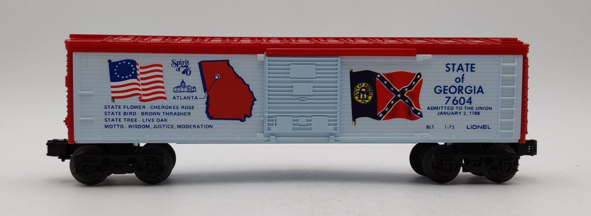 Lionel 6-7604 O Gauge State of Georgia Boxcar #7604 LN/Box