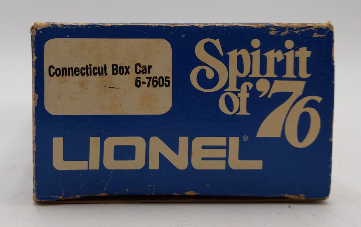 Lionel 6-7605 O Gauge Spirit of 76 State of Connecticut Boxcar #7605 LN/Box