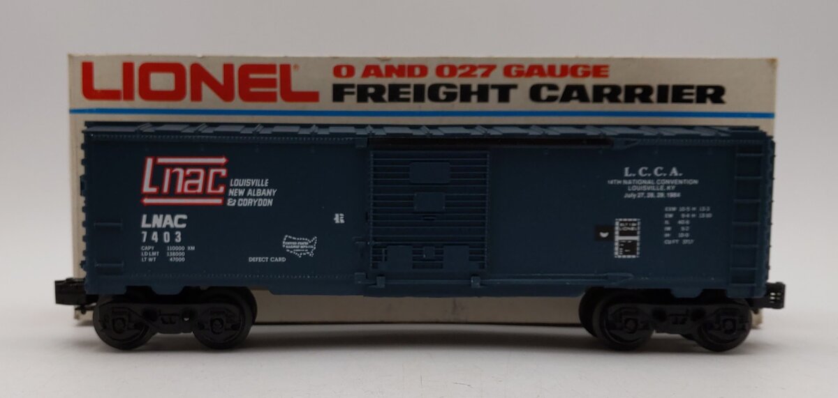 Lionel 6-7403 O Gauge L.C.C.A 1984 LNAC Boxcar LN/Box