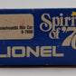 Lionel 6-7606 O Gauge State of Massachusetts Boxcar #7606 LN/Box