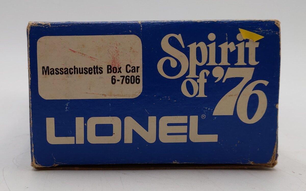 Lionel 6-7606 O Gauge State of Massachusetts Boxcar #7606 LN/Box