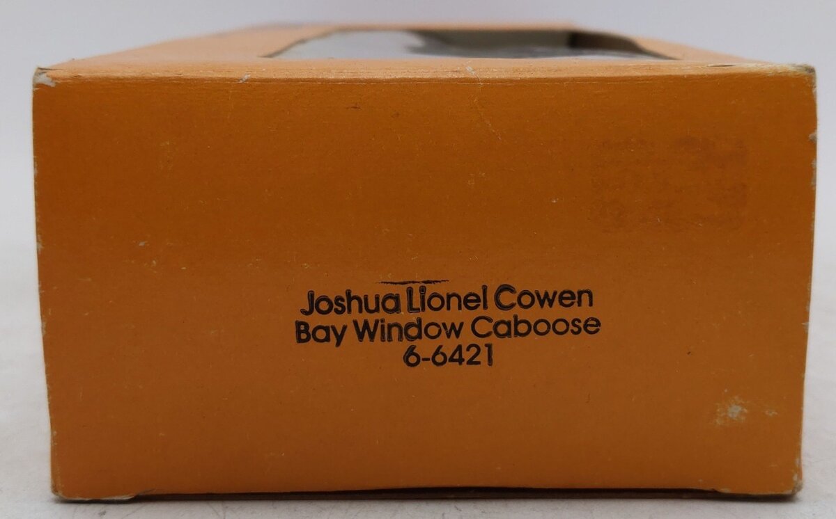 Lionel 6-6421 O Gauge Joshua L. Cowen Bay Window Illuminated Caboose VG/Box