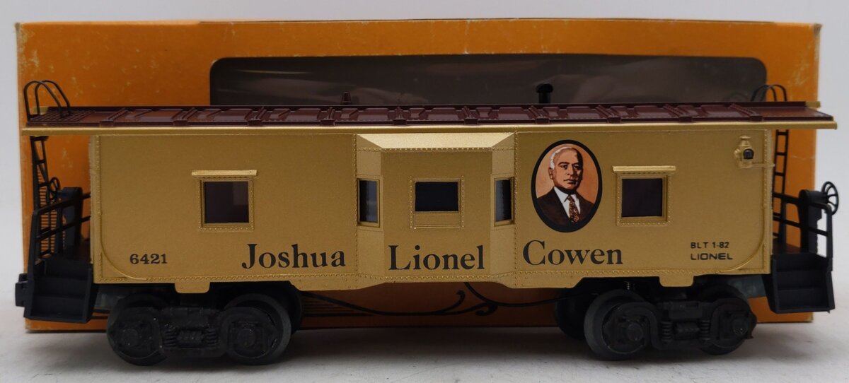 Lionel 6-6421 O Gauge Joshua L. Cowen Bay Window Illuminated Caboose VG/Box