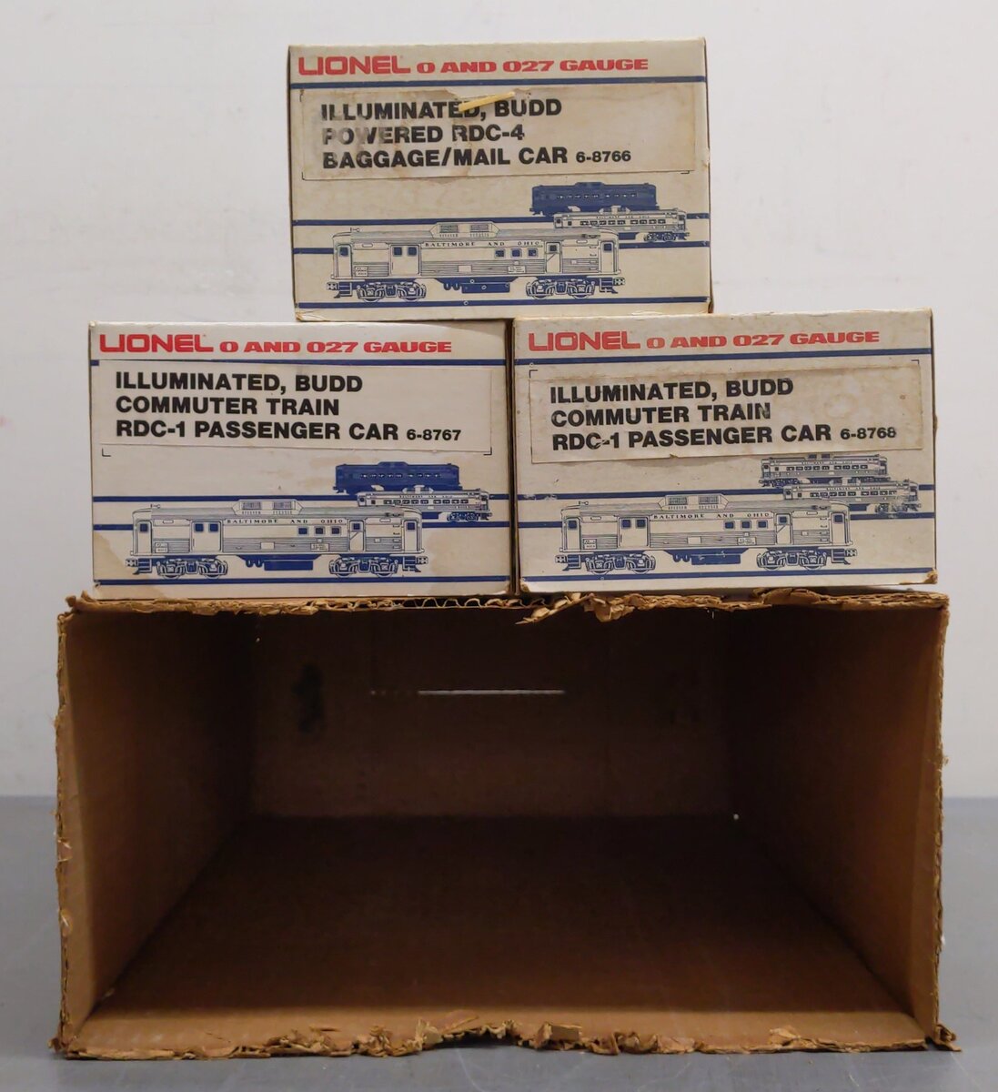 Lionel 6-1766 O Gauge Baltimore & Ohio RDC Service Station Special Set EX/Box