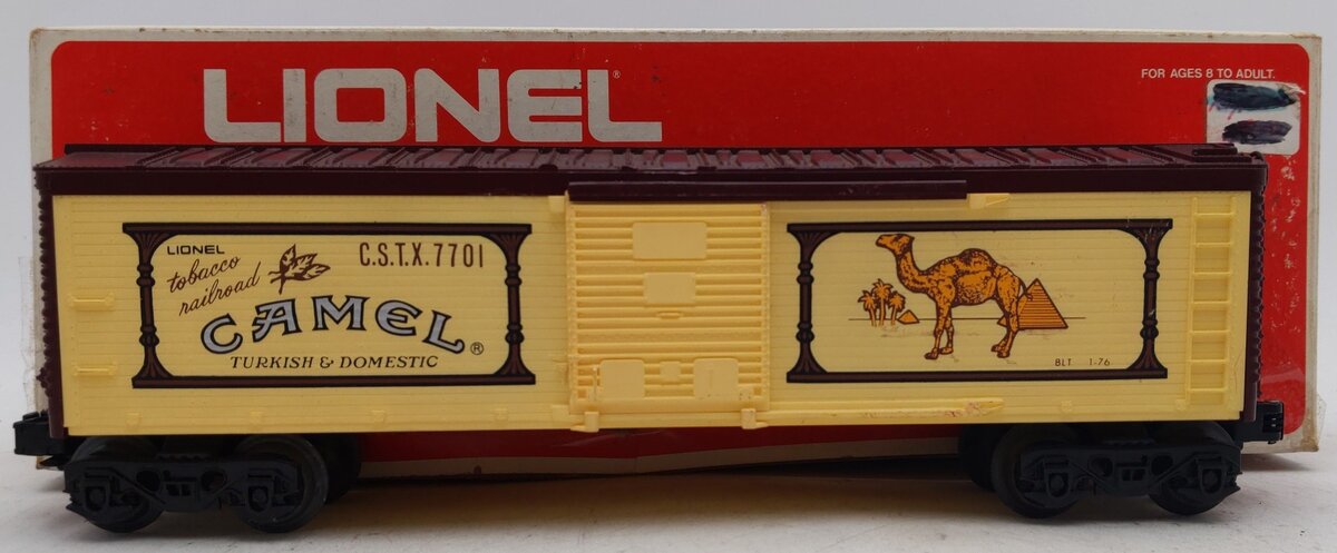 Lionel 6-7701 O Gauge Camel Billboard Boxcar #7701 EX/Box