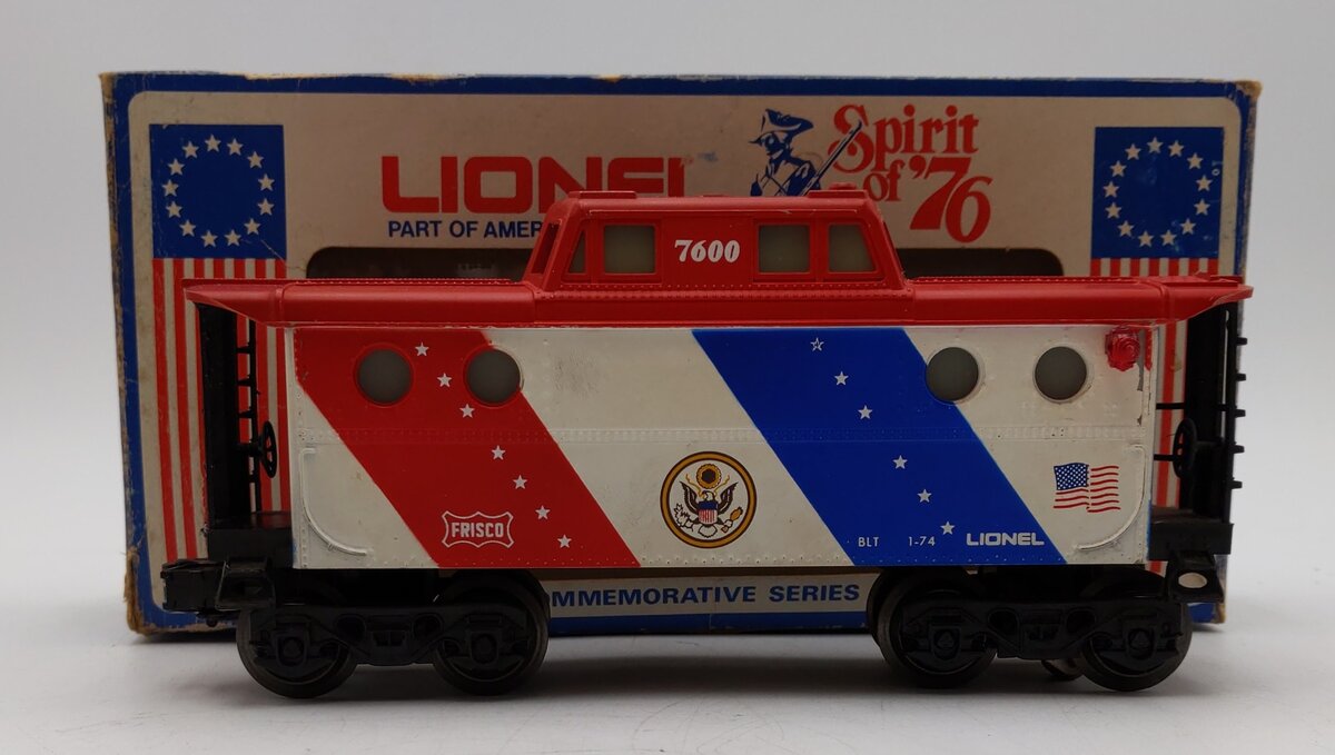 Lionel 6-7600 O Gauge Spirit of 76 N5C Porthole Lighted Caboose EX/Box