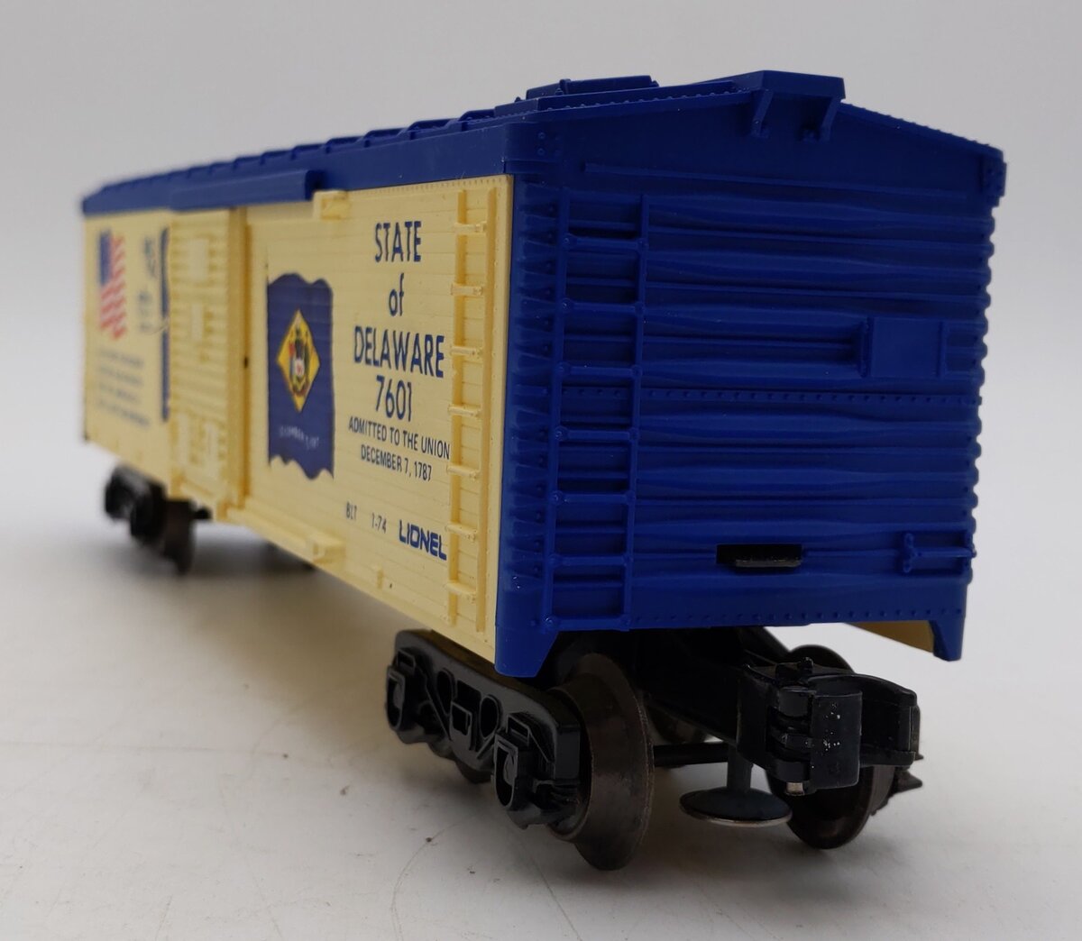 Lionel 6-7601 O Gauge State of Delaware Boxcar LN/Box