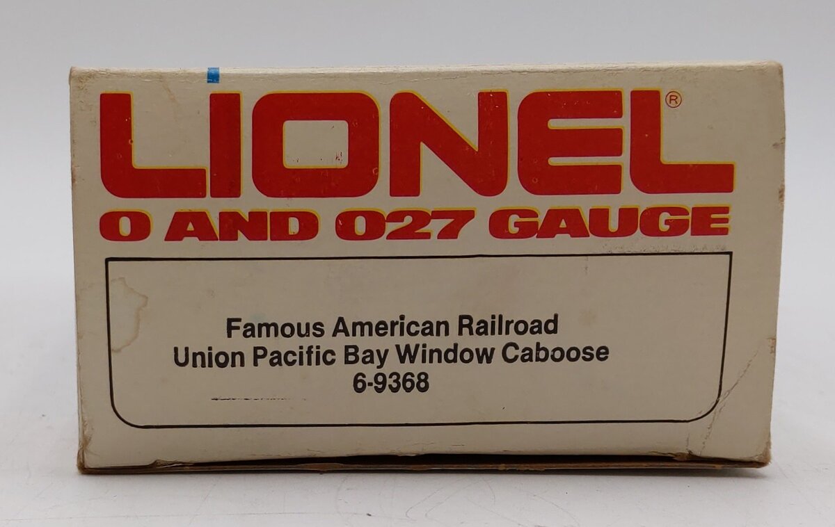 Lionel 6-9368 O Gauge Union Pacific Bay Window Illuminated Caboose #9368 LN/Box