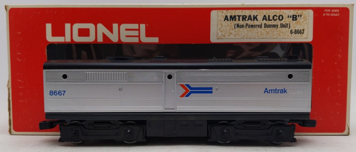 Lionel 6-8667 Amtrak Alco Non-Powered B-Unit Diesel Locomotive EX/Box
