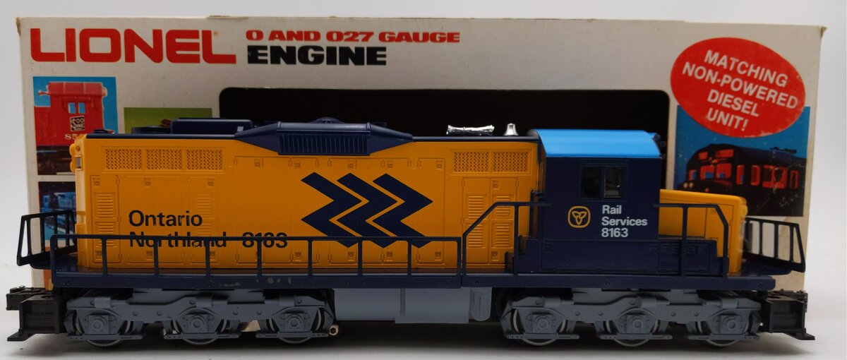 Lionel 6-8163 O Gauge Ontario Northland SD-18 Dummy Diesel Engine #8163 w/ Horn EX/Box