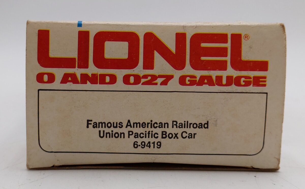 Lionel 6-9419 O Gauge Famous American Railroad Union Pacific Boxcar #9419 EX/Box