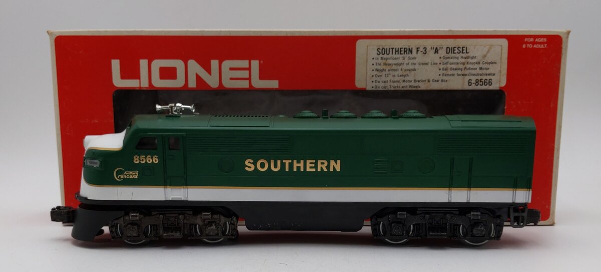 Lionel 6-8566 O Gauge Southern F-3 A Diesel Locomotive #8566 LN/Box