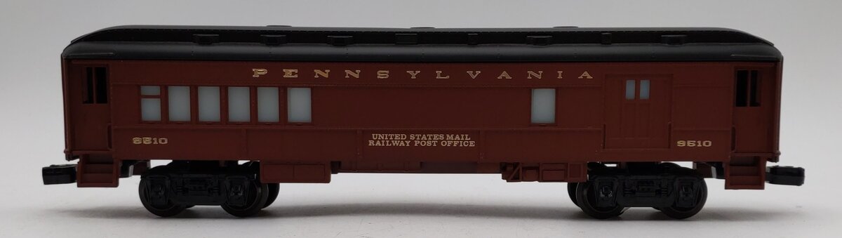 Lionel 6-9510 O Gauge Pennsylvania Mail Combo Baggage/Passenger Car EX