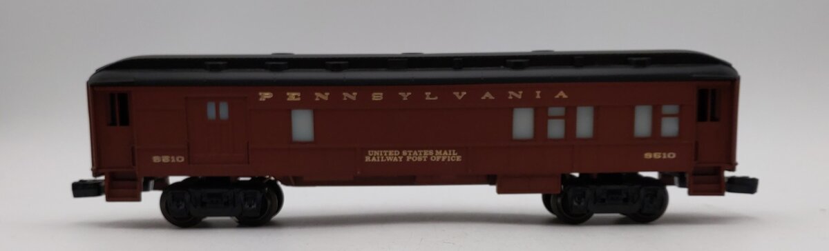 Lionel 6-9510 O Gauge Pennsylvania Mail Combo Baggage/Passenger Car EX