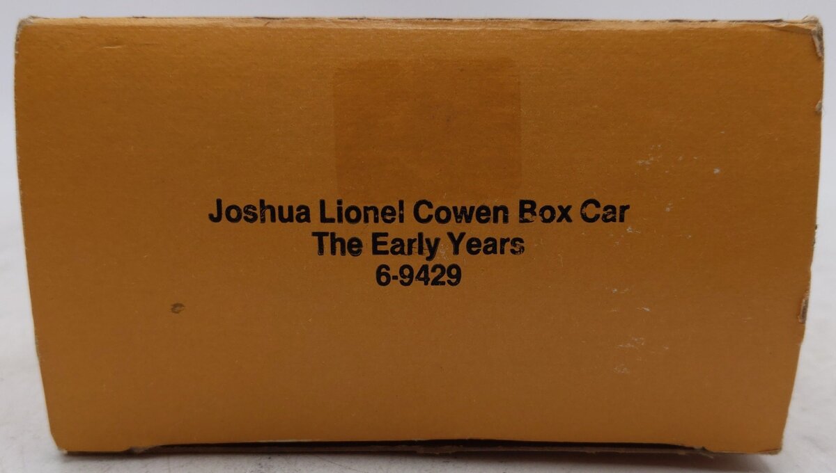 Lionel 6-9429 O Gauge Joshua Lionel Cowen Early Years Boxcar EX/Box