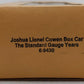 Lionel 6-9430 O Gauge Joshua Lionel Cowen The Standard Gauge Years Boxcar EX/Box