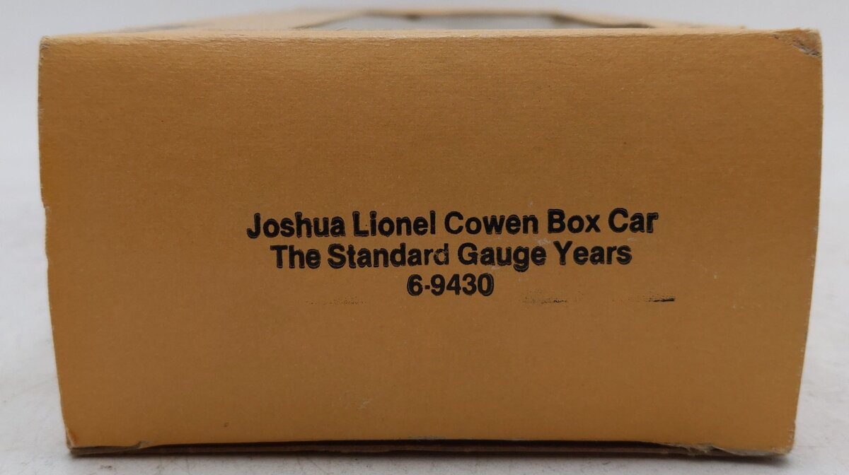 Lionel 6-9430 O Gauge Joshua Lionel Cowen The Standard Gauge Years Boxcar EX/Box