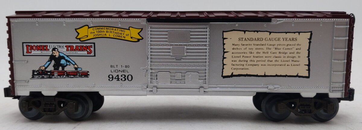 Lionel 6-9430 O Gauge Joshua Lionel Cowen The Standard Gauge Years Boxcar EX/Box