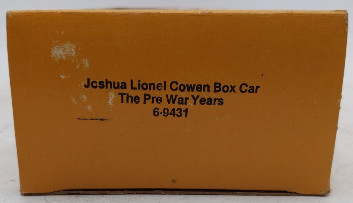 Lionel 6-9431 O Gauge Joshua Lionel Cowen The Prewar Years Boxcar EX/Box