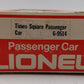 Lionel 6-9514 O Gauge Pennsylvania "Times Square" Pullman Passenger Car LN/Box