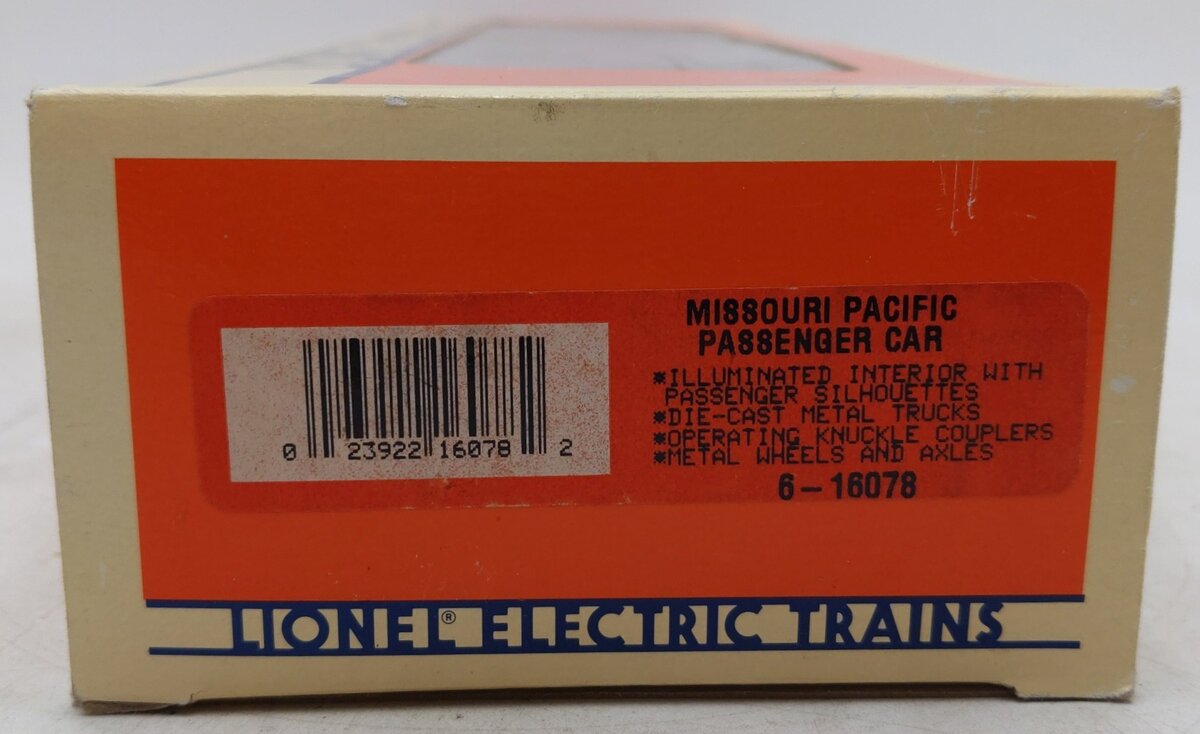 Lionel 6-16078 O Missouri Pacific Passenger Car EX/Box