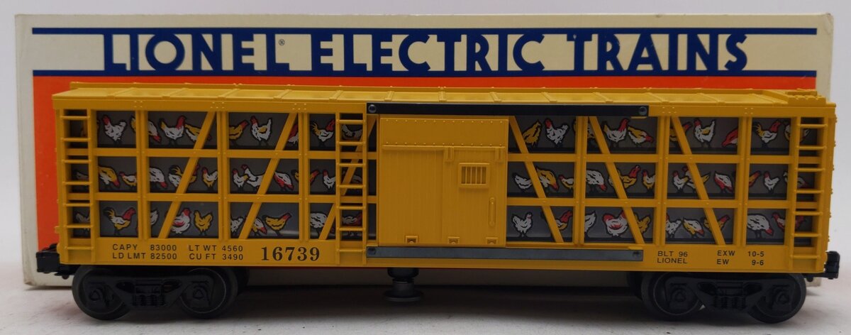 Lionel 6-16739 O Gauge WB Foghorn Leghorn Operating Poultry Car #16739 EX/Box