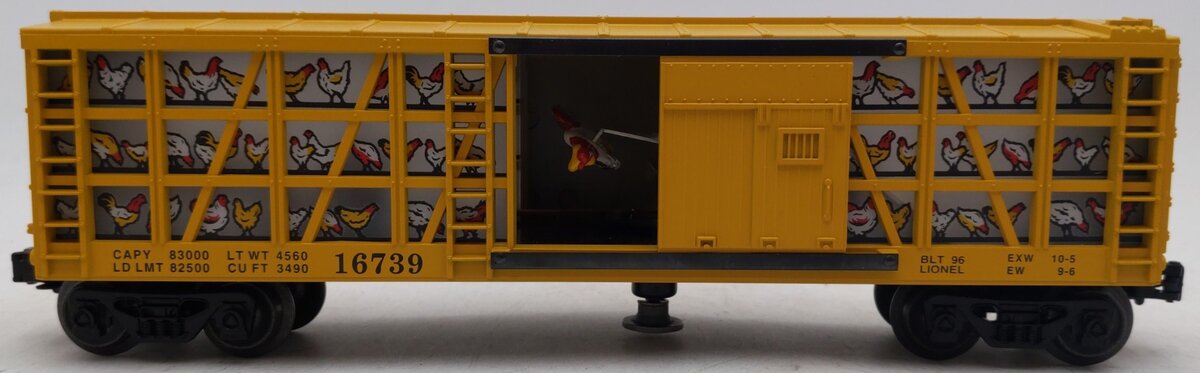 Lionel 6-16739 O Gauge WB Foghorn Leghorn Operating Poultry Car #16739 EX/Box