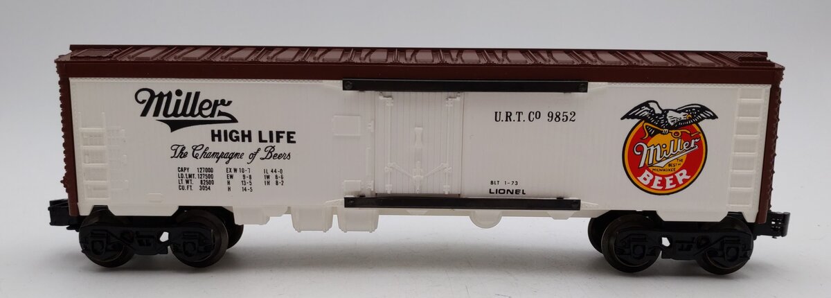 Lionel 6-9852 O Gauge Miller Beer Billboard Reefer Car LN/Box