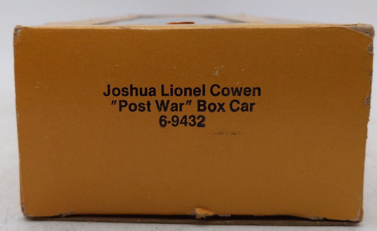 Lionel 6-9432 O Gauge Joshua Lionel Cowen Postwar Years Boxcar EX/Box