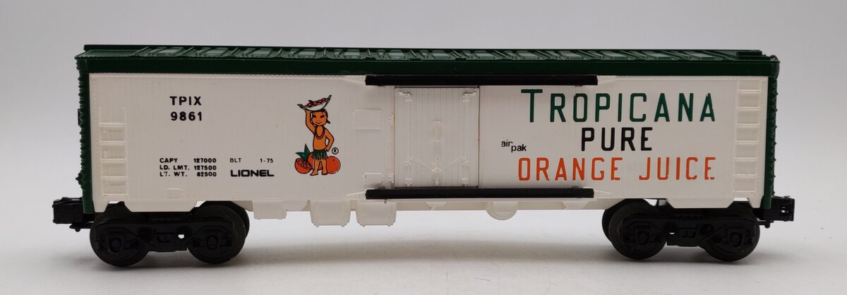 Lionel 6-9861 O Gauge Tropicana Billboard Reefer Car EX/Box