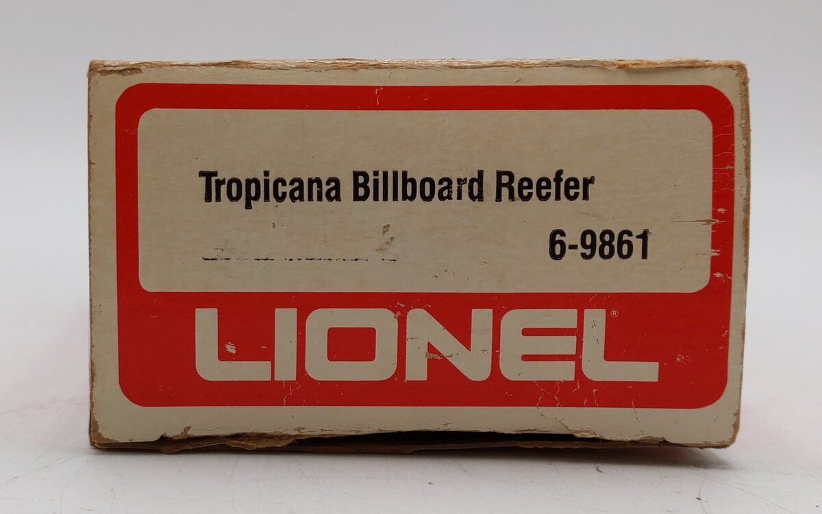 Lionel 6-9861 O Gauge Tropicana Billboard Reefer Car EX/Box