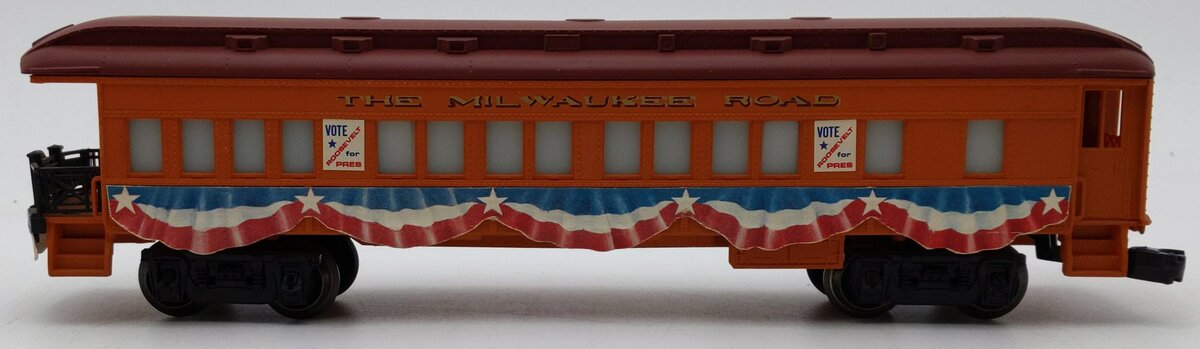 Lionel 6-9527 O Gauge Milwaukee Road FDR Campaign Observation Car EX/Box
