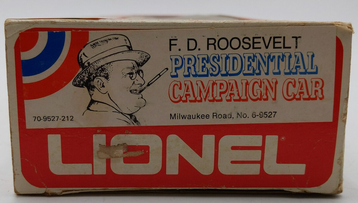 Lionel 6-9527 O Gauge Milwaukee Road FDR Campaign Observation Car EX/Box