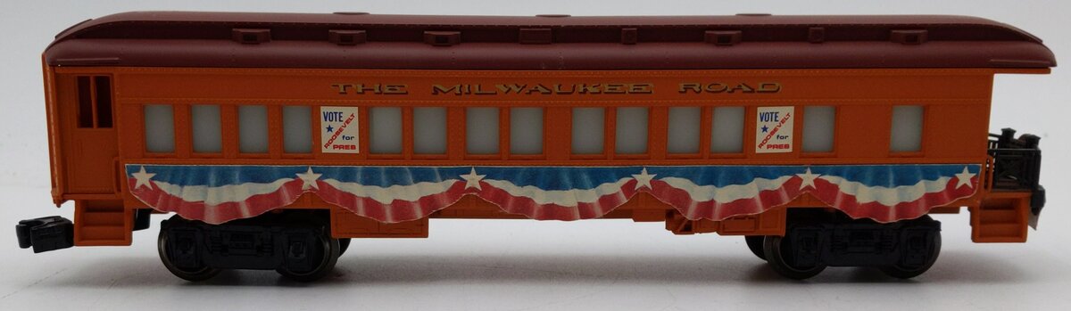 Lionel 6-9527 O Gauge Milwaukee Road FDR Campaign Observation Car EX/Box