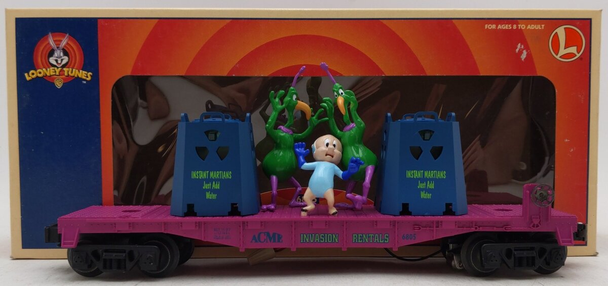 Lionel 6-16754 O Gauge Porky Pig & Instant Martians Car #6805 EX/Box